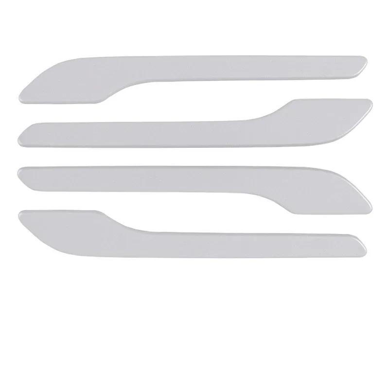 

4pcs Car Door Handle Sticker For Tesla Model 3 Y - 2024 Carbon Fiber ABS Door Wrap Cover Paste Model 3 Model Y Accessories білий