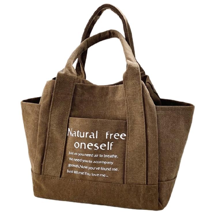 Легкая холщовая сумка-мессенджер Стильная и функциональная сумка-тоут для женщин