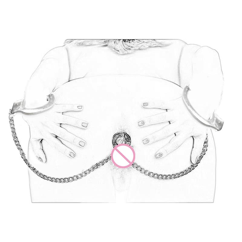 Stainless Steel Anal Ball Beads Anal Plug Handcuffs Butt Plugs Set Bdsm Dildo Stimulator Prostate Erotic Sex Toys Adult Products