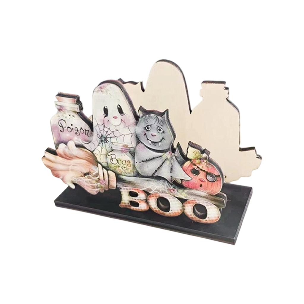 Halloween Standing Napkin Holder for Party Table Decor and Holiday Serving