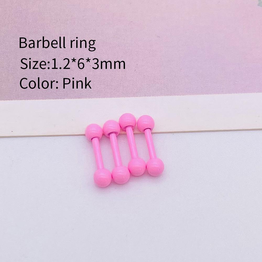 Multi-color Stainless Steel Cartilage Barbell Stud Earrings