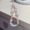 Frauen Mädchen Handyanhänger Handyhängekordel Elegant Kunststoffperlen Telefonband Schmuck Modeaccessoire