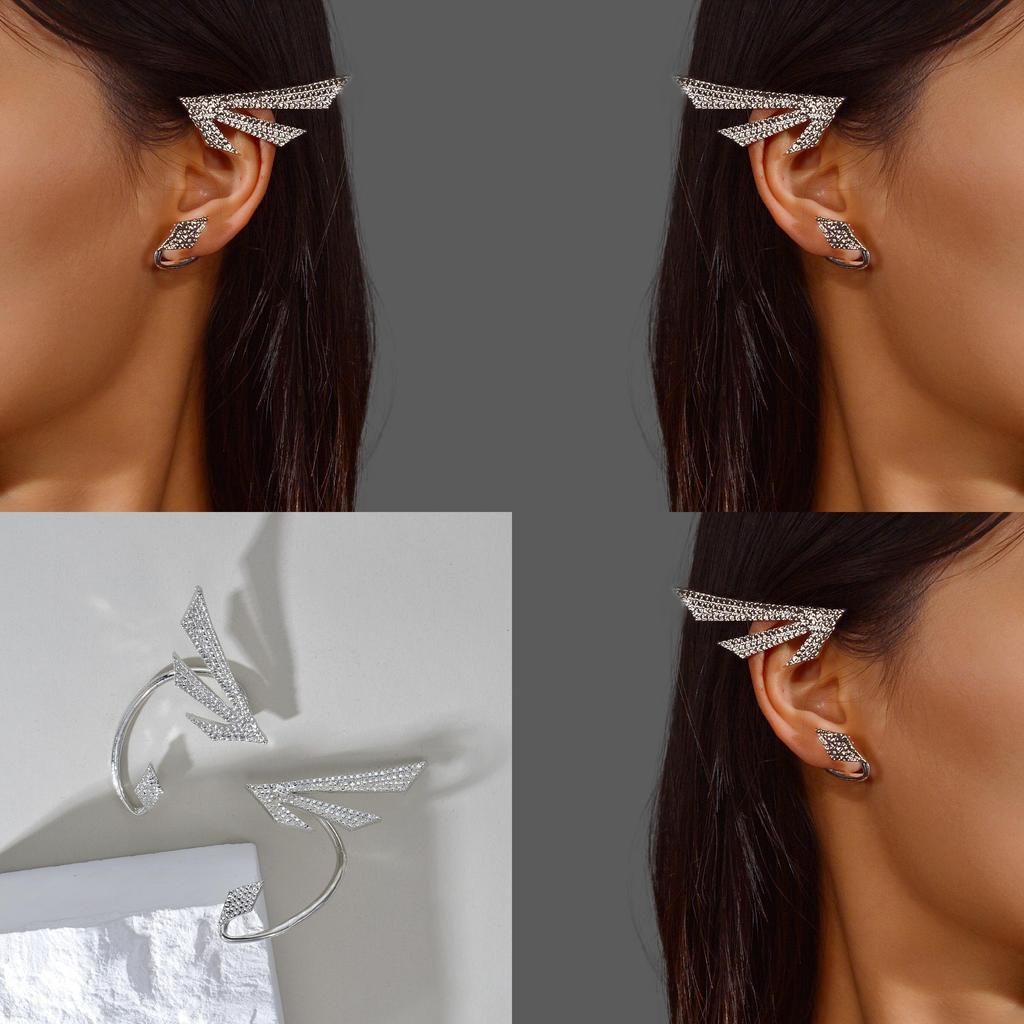 Punk Style Geometric Alloy Earrings For Women In Spring 2024 Fashion Accessory