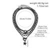 Multilayer Pendant Necklace Set Gothic Dark Hot Cool Neckchain Set New 4 Layer Necklaces  Women