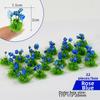22pcs/set Multicolors DIY Miniature Garden Decor Plastic Landscape Wargame Grass Tufts