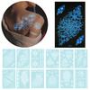6 Stuks Glow in the Dark Tattoo Stickers, Kant Tijdelijke Body Art voor Handen, Waterdichte Indiase Mehndi Tattoos voor Vrouwen Meisjes