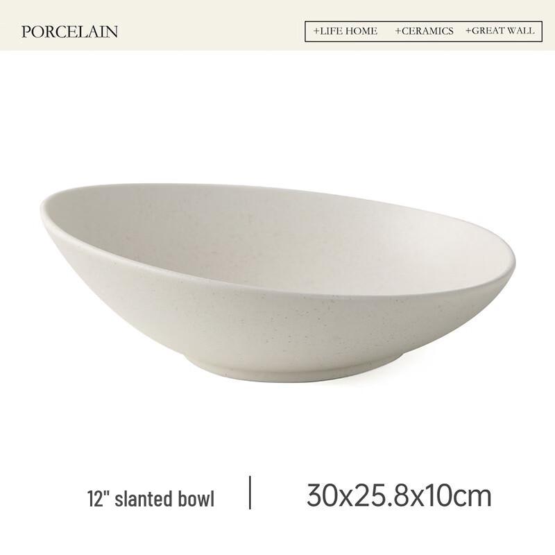 ZhiShi European Ribbed Ceramic Serving Dish