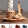 Simple Design Candle Holder Multifunctional Ceramic Incense Tray Incense Stick Holder  Room Decor