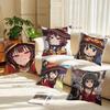 Anime MMeguminS Printed Pillow Cover Cushion Case Simple Sofa Pillow Case No Pillow Core