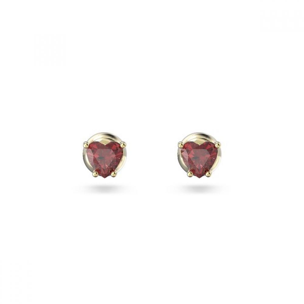 Swarovski Red Gold Stud Earrings 5639133