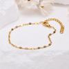 Vnox 2mm Thin Women Stackable Chain Bracelets, Stainless Steel Metal Links Bracelets, Dainty Fashion Jewelry
