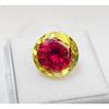 Beautiful Pitambari Sapphire Bi-Color 12+ Ct Round Cut Loose Gemstone
