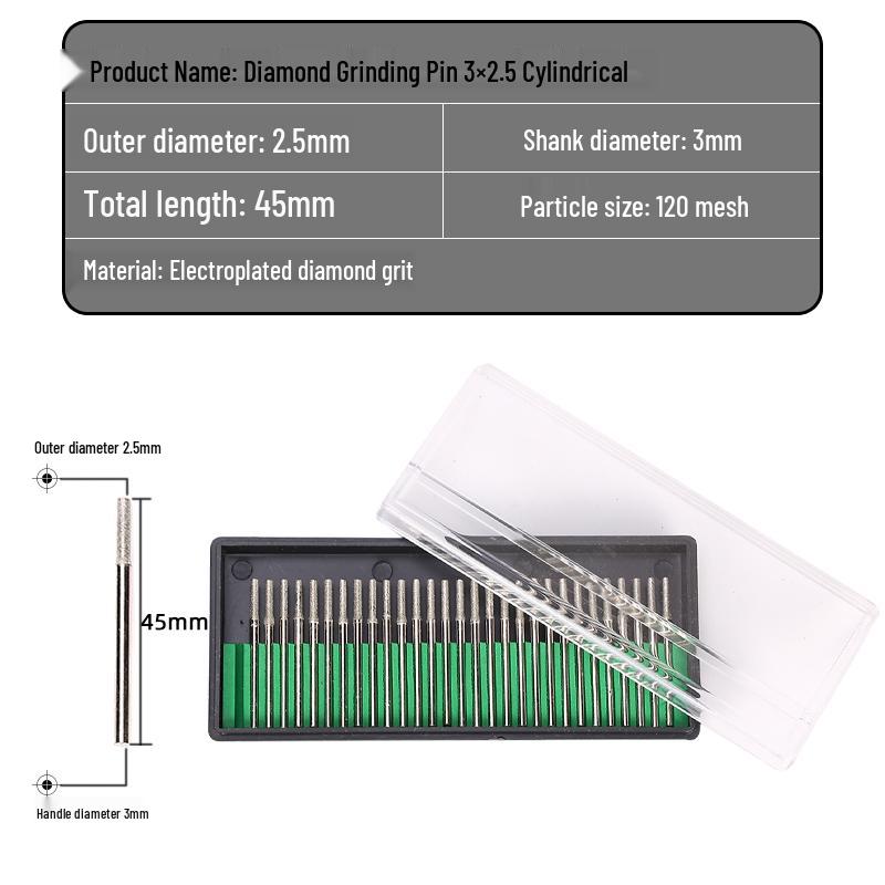 30-teiliges Diamant-Schleifkopf-Set für Jade-Schnitzerei