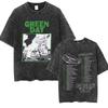 New Arrival Mens Clothes Tee Shirt Homme Graphic TShirts Men Tshirt for Men Ropa Hombre Washed Vintage Punk Band Green Day