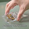 Jewelry Bag Small Self-Sealing Plastic Zip Clear PVC Storage Bags for Storing Bracelets Rings Earrings Organizer