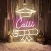 Custom Graduation Name Neon Sign, Congrats Grad Name Sign Class of 2025 Graduation Prom Party Neon Light Backdrop Decor, Gift for Friends, Class Room