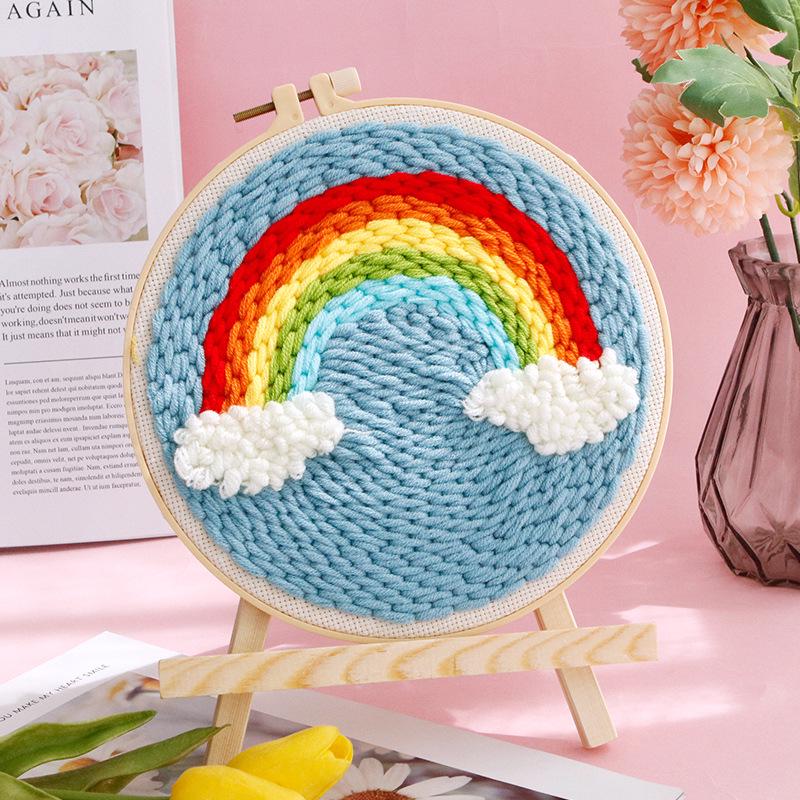 DIY Punch Needle Embroidery Kit: Russian Yarn Decorative Painting