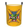 Anime Cartoon R-Rat F-Fink Laundry Basket Collapsible Clothes Hamper for Baby Kids Toys Storage Bin