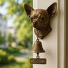 Väggmonterad dörrklocka Dekorativ dörrklocka Vintage Hund Välkommen Dörrklocka med Chihuahua Pudel Schäfer Hemdesign Dekorativ