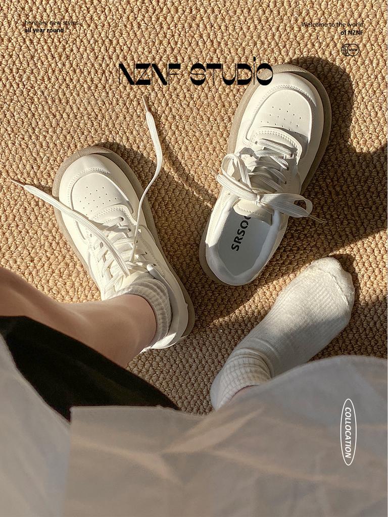 Simple casual and versatile high-end retro little white shoes women's 2025 new spring lightweight student popular sports shoes