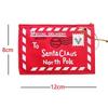 10 STÜCKE Papierumschläge Weihnachten Weihnachtsbaum Hängender Kartenhalter Weihnachtsmann Geschenktüte Dekoration Gepolstert für Briefe Koreanische Schreibwaren
