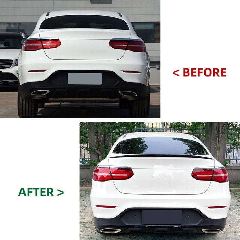 New Black Rear Trunk Spoiler Wing Lip For 2016-2022 Mercedes Benz GLC Coupe C253