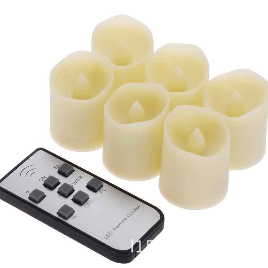 LED Tea Light Candles for Halloween, Christmas, Birthdays, Weddings - Remote Control Night Lights