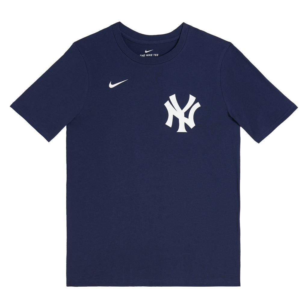 Nike X MLB Kolaborační tričko New York Yankees Pulovr s kulatým výstřihem Pohodlné Krátký rukáv Dětské topy Námořnická modř 3Z3B3SA4D-NYYDJ