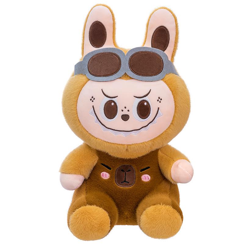 Capybara Pilot Labubu Plush Pillow – Children's Cartoon Companion Gift