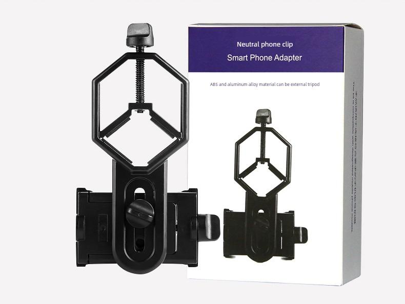 Neutral Monocular and Binocular Astronomical Telescope Phone Holder Metal Cellphone Holder Can Take Photos with Mobile Phone