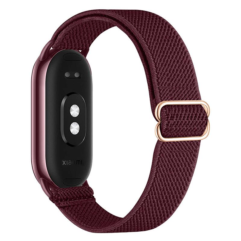 Braided Strap for Xiaomi Mi Band 8 Elastic Nylon Solo Loop Adjustable Watchbands Replacement Correa Bracelet for Miband 10/9/8