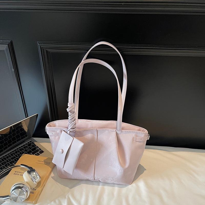

Leisure Commuting Large Capacity Bag, New Summer Versatile Shoulder Bag, College Student Class Bag, Tote Bag фіолетовий