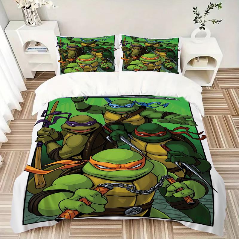 3pcs Turtles Bedding Set. Soft and Comfortable with No Core Included (1x Duvet Cover + 2x Pillow Covers) yy251031069