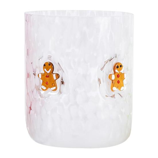 Hand Painted Christmas Juice Glasses 450ml Heat Resistant Coffee Mug Milk Juice Beer Cup Dining Table Decoration Cup