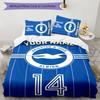 3pcs Brighton & Hove Albion F.C.  Cover Set - Personalized Name, HD Printed Bedding with 1 Cover and 2 Pillowcases - Perfect for Home Decor, Easy Care