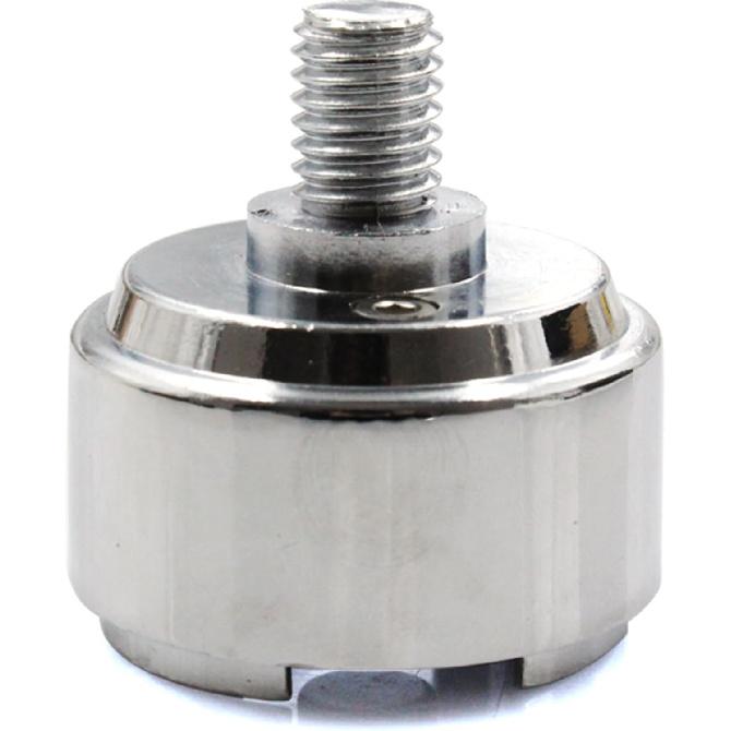 1/2"-13 Thread-On Shift Knob Chrome Mounting Adapter | Compatible with Eaton Fuller Style 13/15/18 Shifter