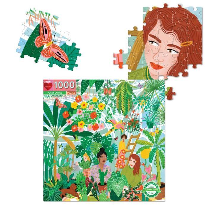 Puzzle carré 1000 pièces : Dames des plantes