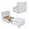 Fold-out Armchair Sleeping Function KIMO Bedding Container Family Furniture Grey