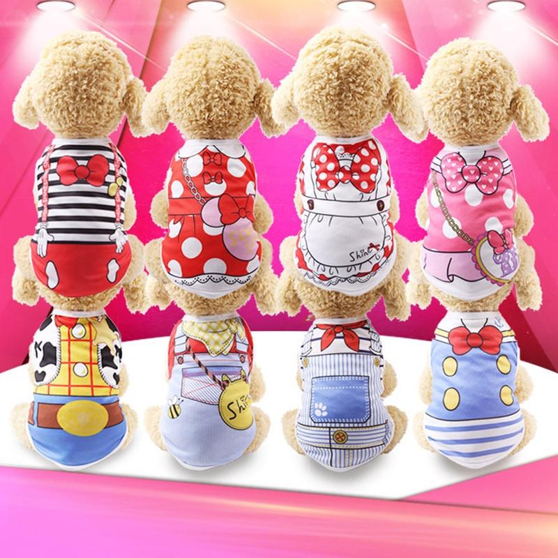 2018 Various Cute Summer Pet Puppy Small Dogs Cats Clothes Vest T-shirt Apparel For Your Adorable Fur Baby