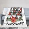 Merry Christmas Fleece Throw Blankets New Year Blanket for Bedding Bedroom Ultra-Soft Bed Rug