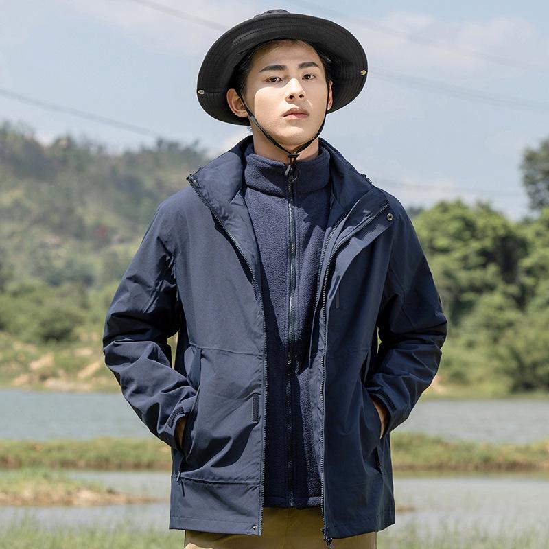 

Women s 3-in-1 Detachable Fleece Liner Windproof Waterproof Hiking Jacket 5XL