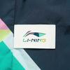 Li Ning 2024 Honor Color Block Spodnie Jogger Unisex ze Średnim Stanem Wygodne Oddychające Wszechstronne Spodnie Granatowo-Miedziano-Zielone z Pełnym Nadrukiem AYKU937-2