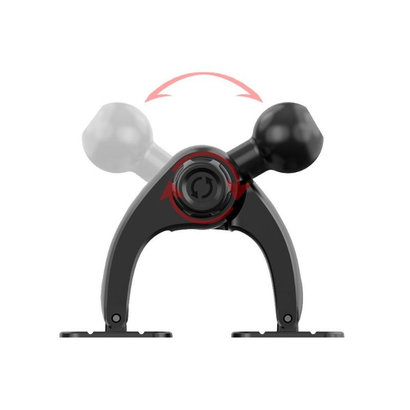Magnetic Car Phone Holder Strong Adhesive Center Console Mount 360° Rotatable for GPS Safe Driving Use