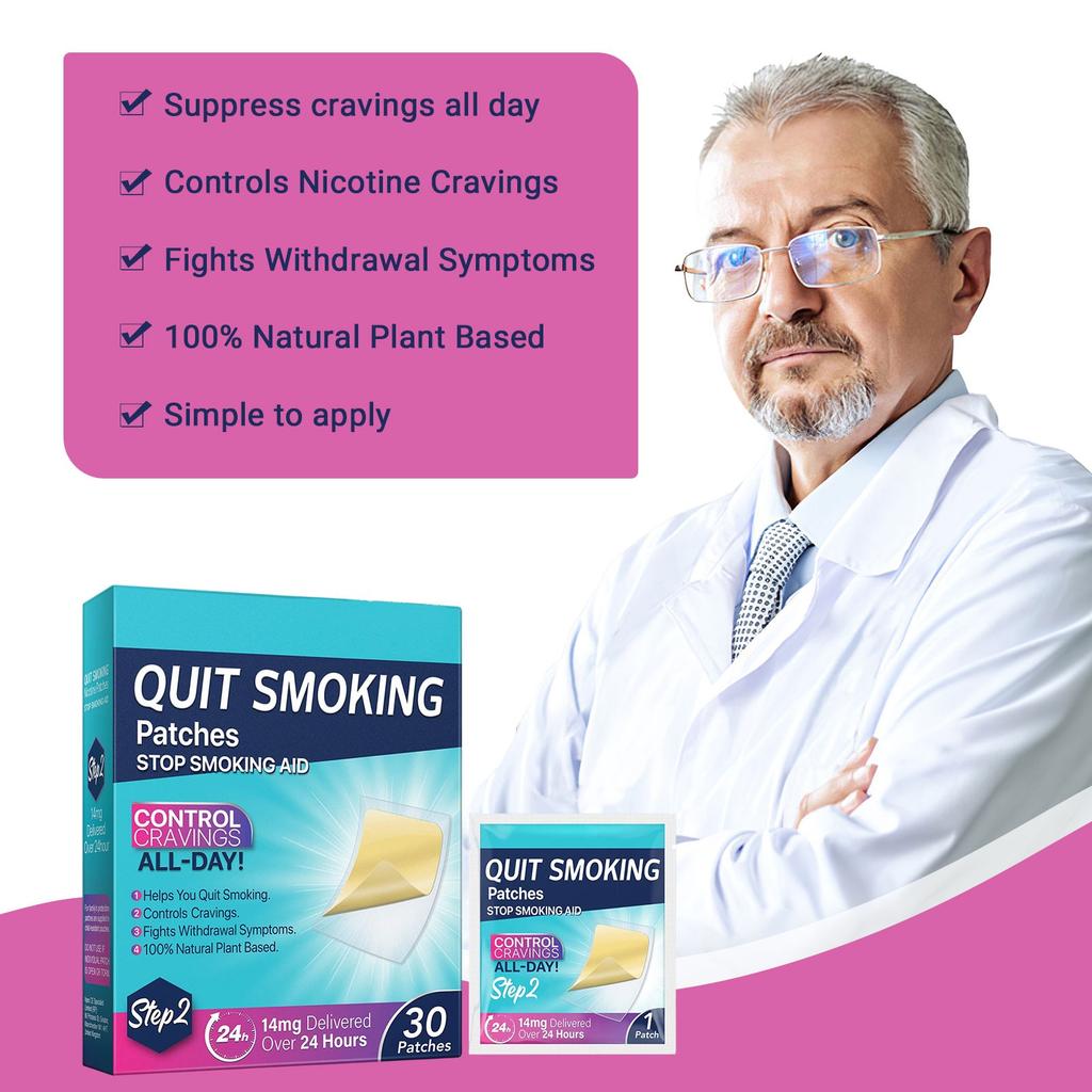 Step 1 30 Abstain Mist Patches, Male And Female Stickers, Full Body Herbal Breathable Patches(1 Box)