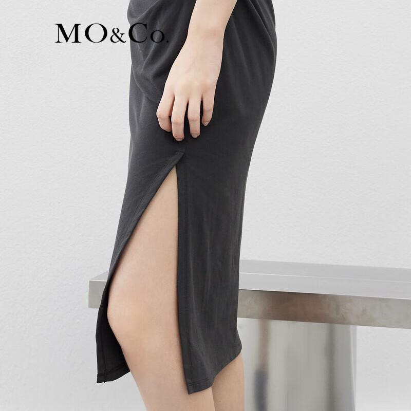 MO&Co. Asymmetric Heart Sequin Slimming Dress