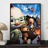 Disney Diamond Painting Chicken The Four Eyed Poster Illustration 5D DIY Full Round Diamond Mosaic Cartoon Embroidery Art Painting Home Decoration