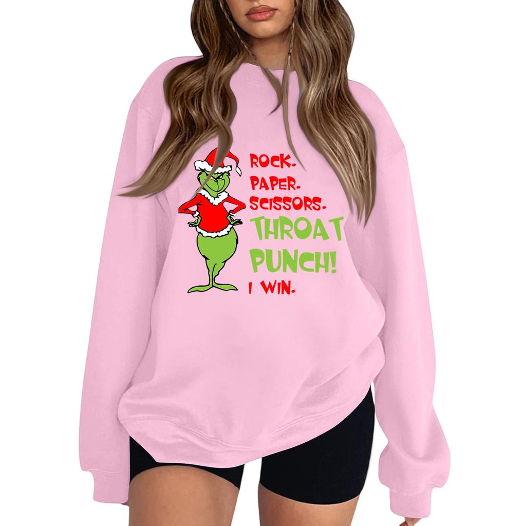 Crewneck Sweatshirt For Women Fall Graphic Sweatshirts Vacation Long Sleeve Drop Shoulder Pullover