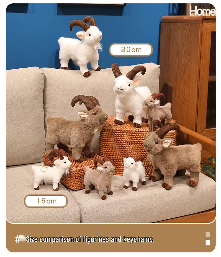 Big Horn Sheep Plush Toy Ornament – Festival Gift