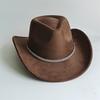 Cowboy Hat for Women and Men with Shapeable Wide Brim - Felt Cattleman Western Hats for Cowboys and Cowgirls Sombreros Vaqueros