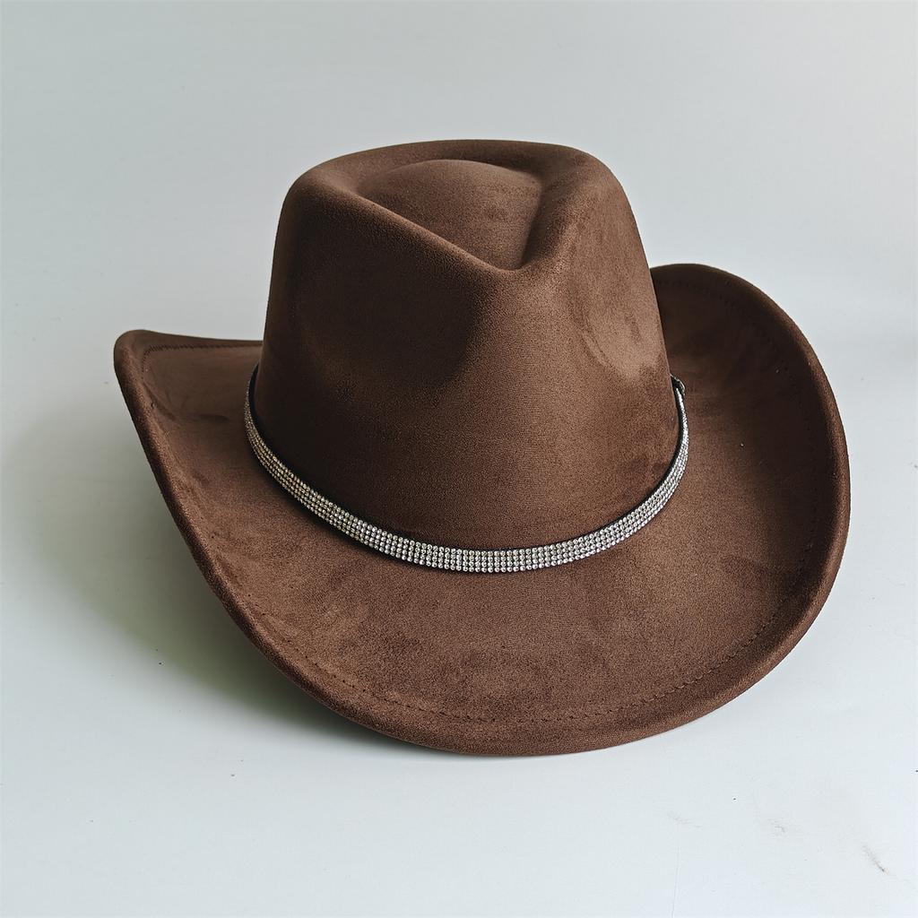 Cowboy Hat for Women and Men with Shapeable Wide Brim - Felt Cattleman Western Hats for Cowboys and Cowgirls Sombreros Vaqueros